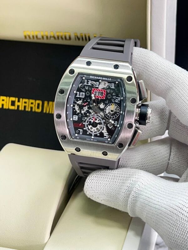 Richard Mille RM011 Rose Gold/Silver With All Colors belt Automatic Swiss