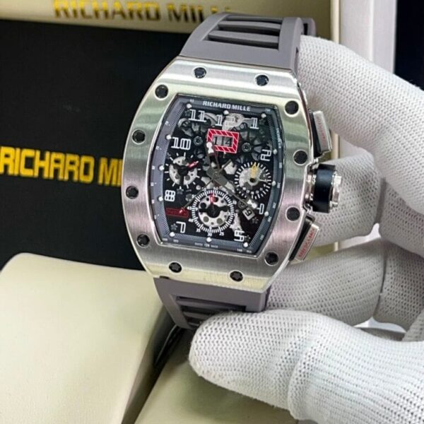 Richard Mille RM011 Rose Gold/Silver With All Colors belt Automatic Swiss